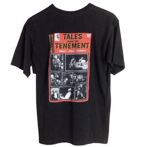 Tales from the TENEMENT RATS Punk Band T Shirt Black Medium